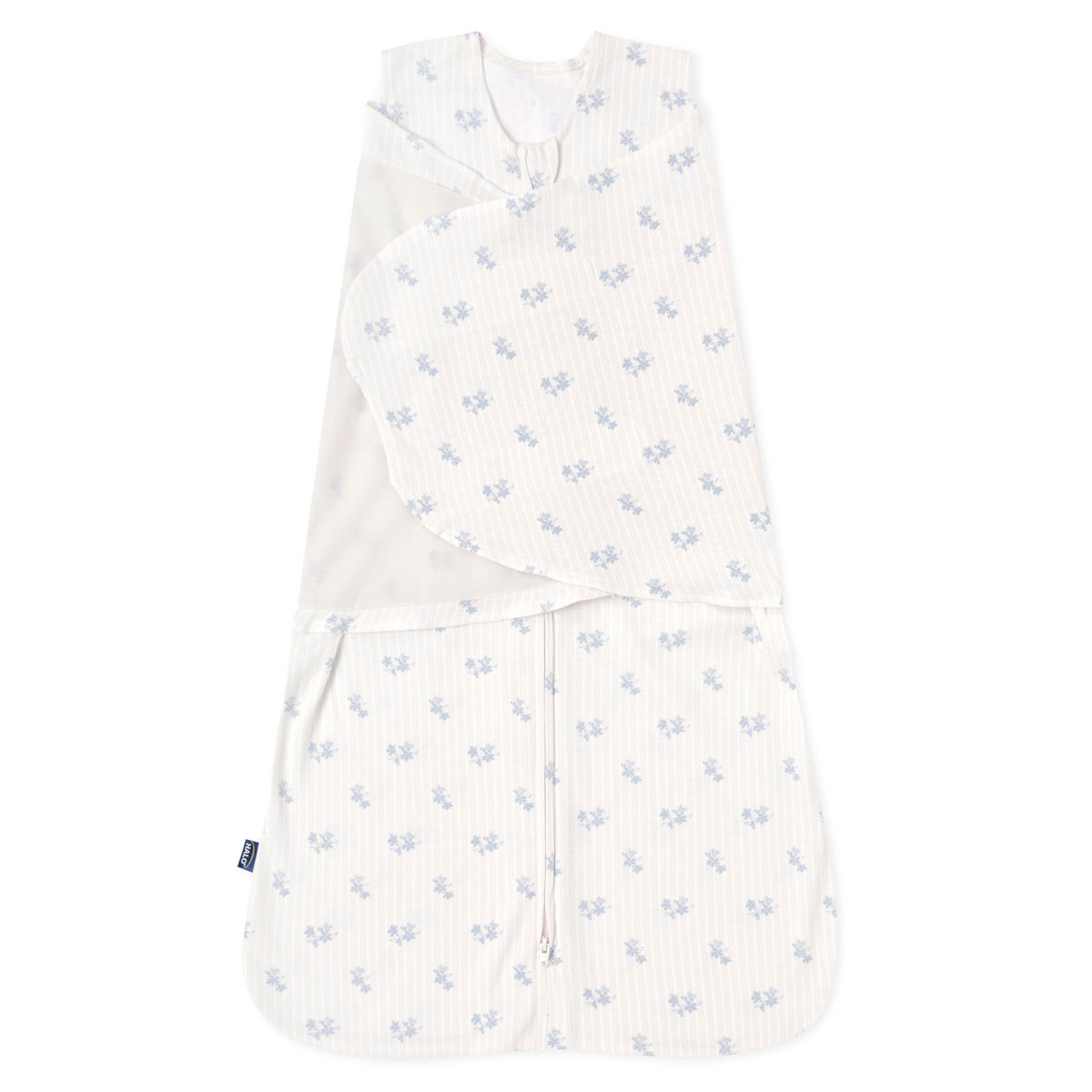 HALO 100% Cotton Sleepsack Swaddle, 3-Way Adjustable Wearable Blanket, TOG 1.5, Space, Small, 3-6 Months