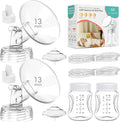 Breast Pump Parts Compatible with Spectra S1,S2,S9 Plus, Replacement Kit for Spectra Pump Parts 2PC Include 13 mm Flange, Duckbill Valve, Tube,Bottle, Backflow Protector, Not Original Accessories