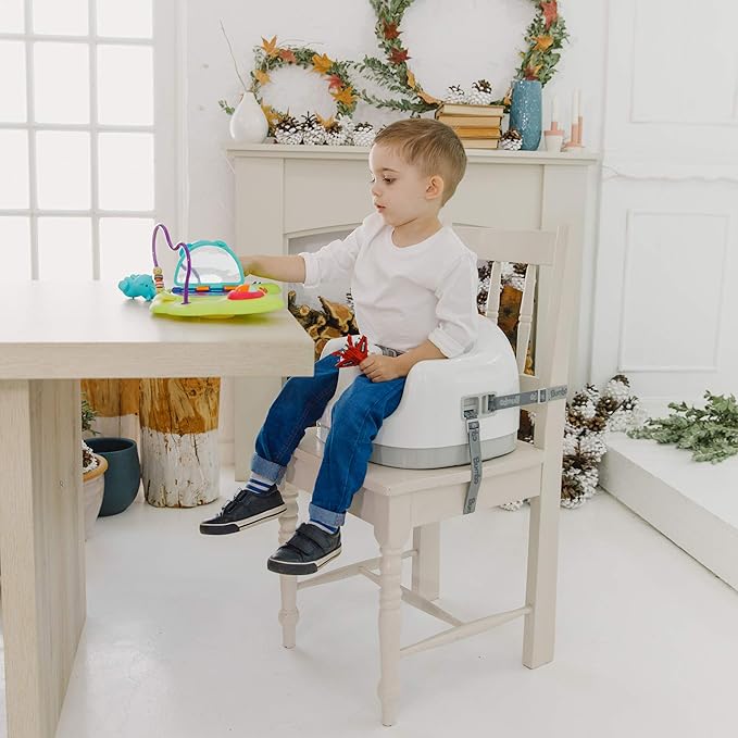 Bumbo 2 Pack 3-in-1 Multi-Seat for 6 to 36 Months, Travel Baby Feeding and Play Floor Seat, All-in-One Portable Booster with Tray & Toddler High Chair, Powder Blue