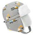 JAN & JUL Toasty-Dry Trapper Hat for Baby and Kids (Grey Construction, XL)