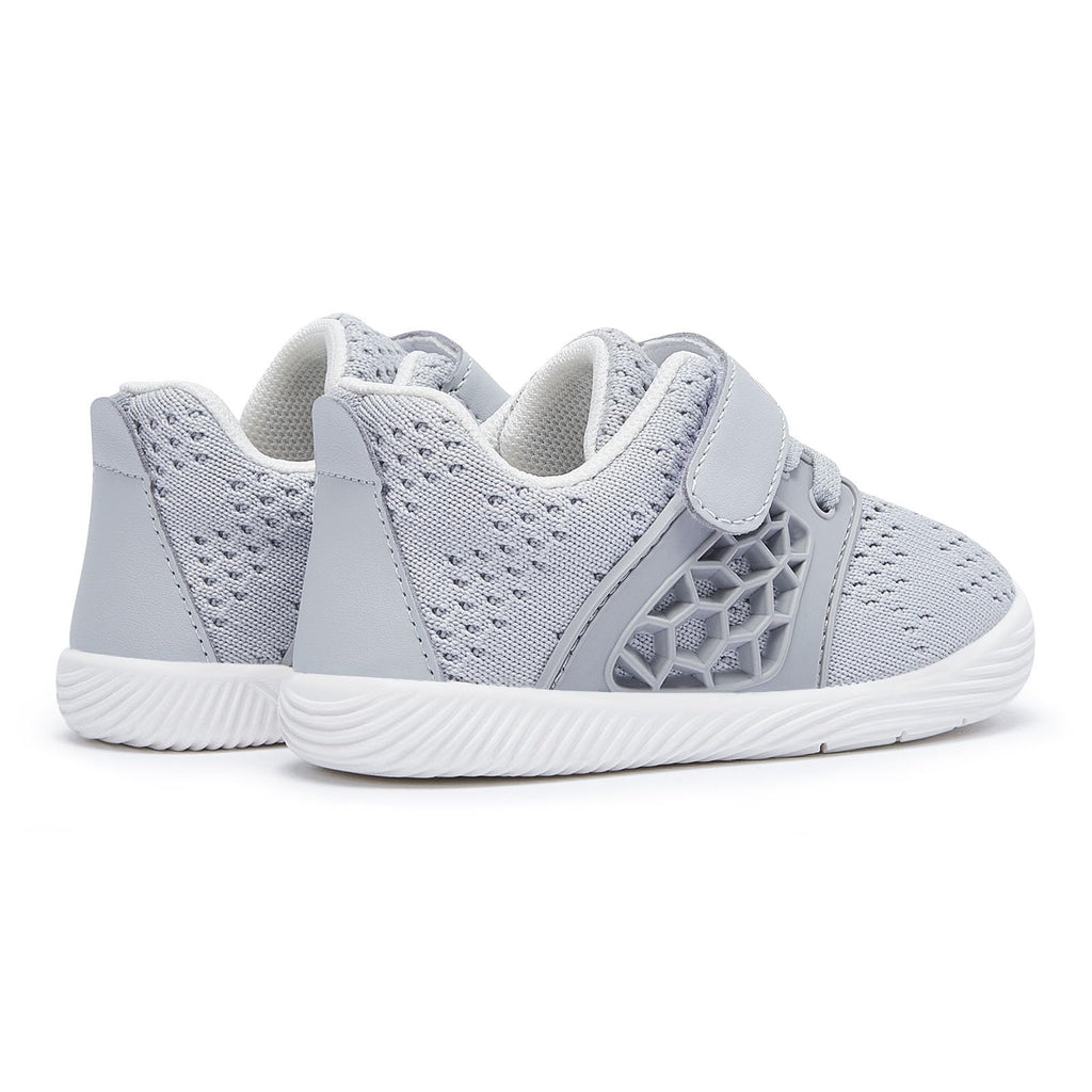 BMCiTYBM Baby Shoes Boys Girls Mesh Sneakers Infant Breathable Walking Shoes Lightweight Non-Slip First Walkers 6 9 12 18 24 Months Grey Size 18-24 Months Toddler