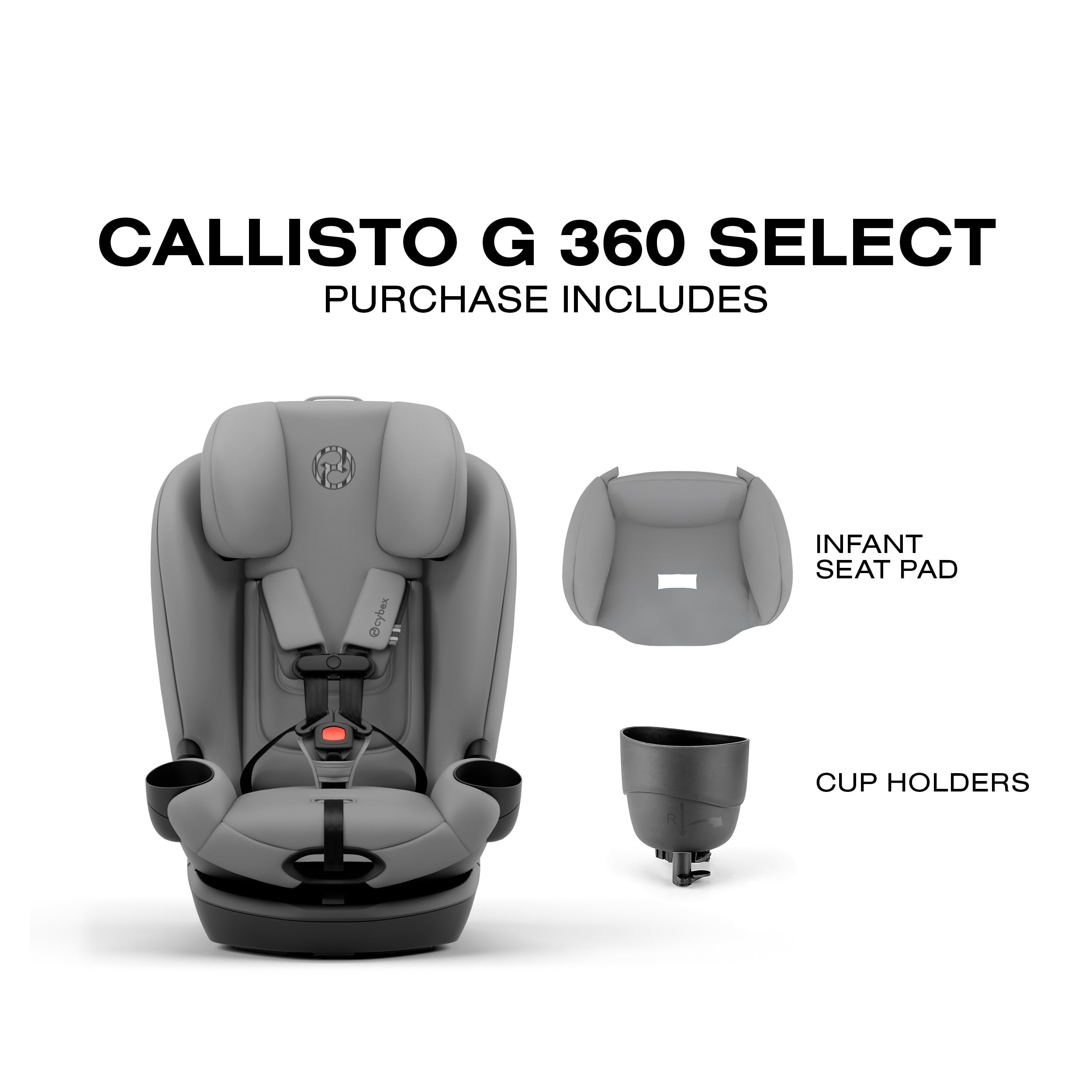 Callisto G 360 Select Rotating All-in-One Convertible Car Seat - Grey