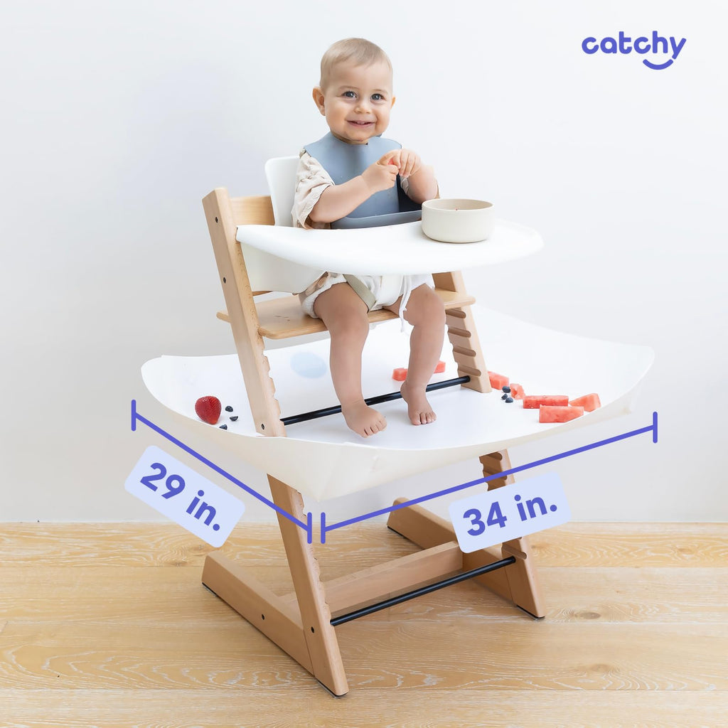 CATCHY - Food Catcher - Compatible with Maxi-COSI Moa 8-in-1 High Chair + 12 Other High Chairs - Highchair Sold Separately - Baby & Toddler Food & Mess Catcher - Under High Chair Accessory