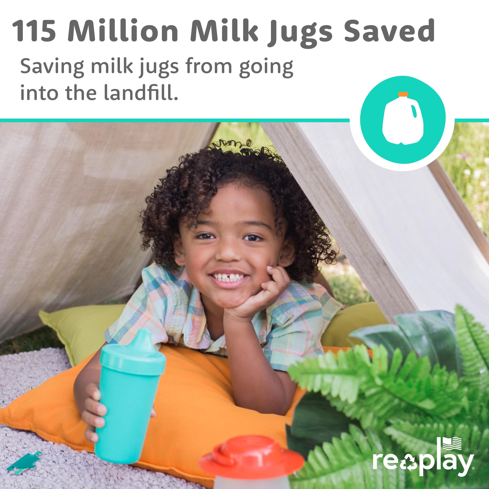 Re-Play Spill-Proof Sippy Cups for Toddlers - Kids Reusable 10 Oz Set of 4, Dishwasher & Microwave Safe, Made in USA, Tulip