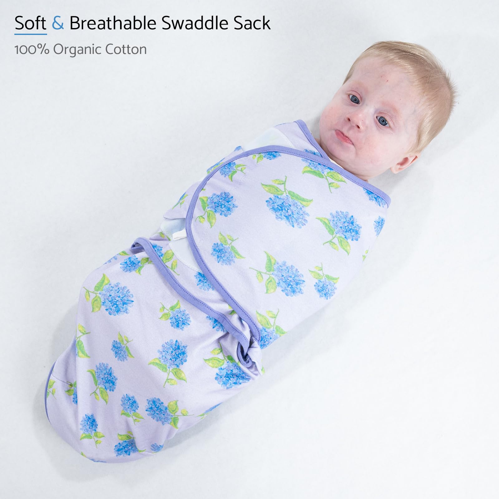 LollyBanks Newborn Swaddle,100% Organic Cotton Baby Swaddle for Newborn
