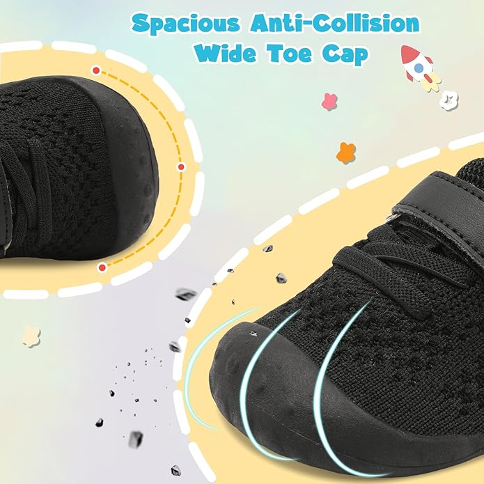 LeIsfIt Baby Shoes Girls Boys First Walking Shoes Infant Sneakers Crib Shoes Lightweight Non-Slip Shoes