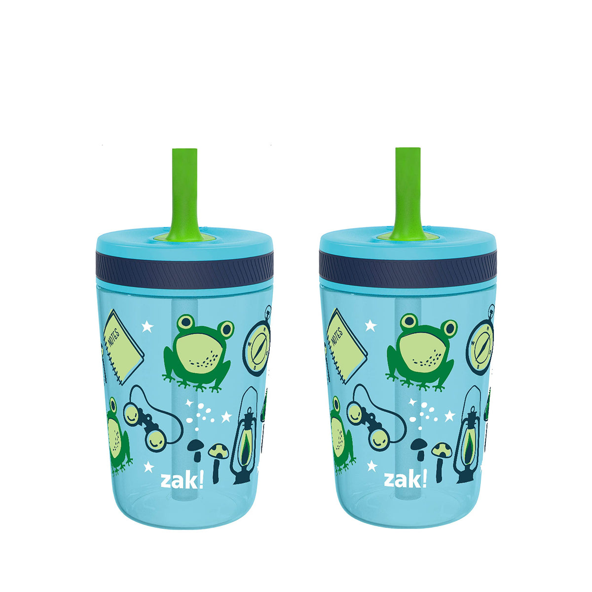Zak Designs Gabby's Dollhouse Kelso Toddler Cups For Travel or At Home, 15oz 2-Pack Durable Plastic Sippy Cups With Leak-Proof Design is Perfect For Kids Cakey Cat, Mercat