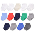 Fruit of the Loom Baby & Toddler Grow & Fit Flex Zones Cotton Stretch Low Cut Socks - Unisex, Girls, Boys (2-4 Years, Blue)