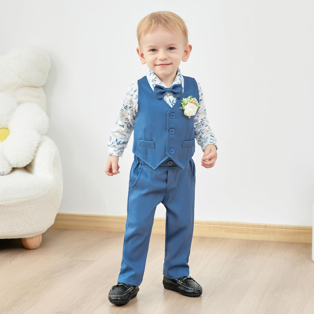 SANMIO Baby Boy Easter Outfit Suit Infant Gentleman Baptism 0-24M