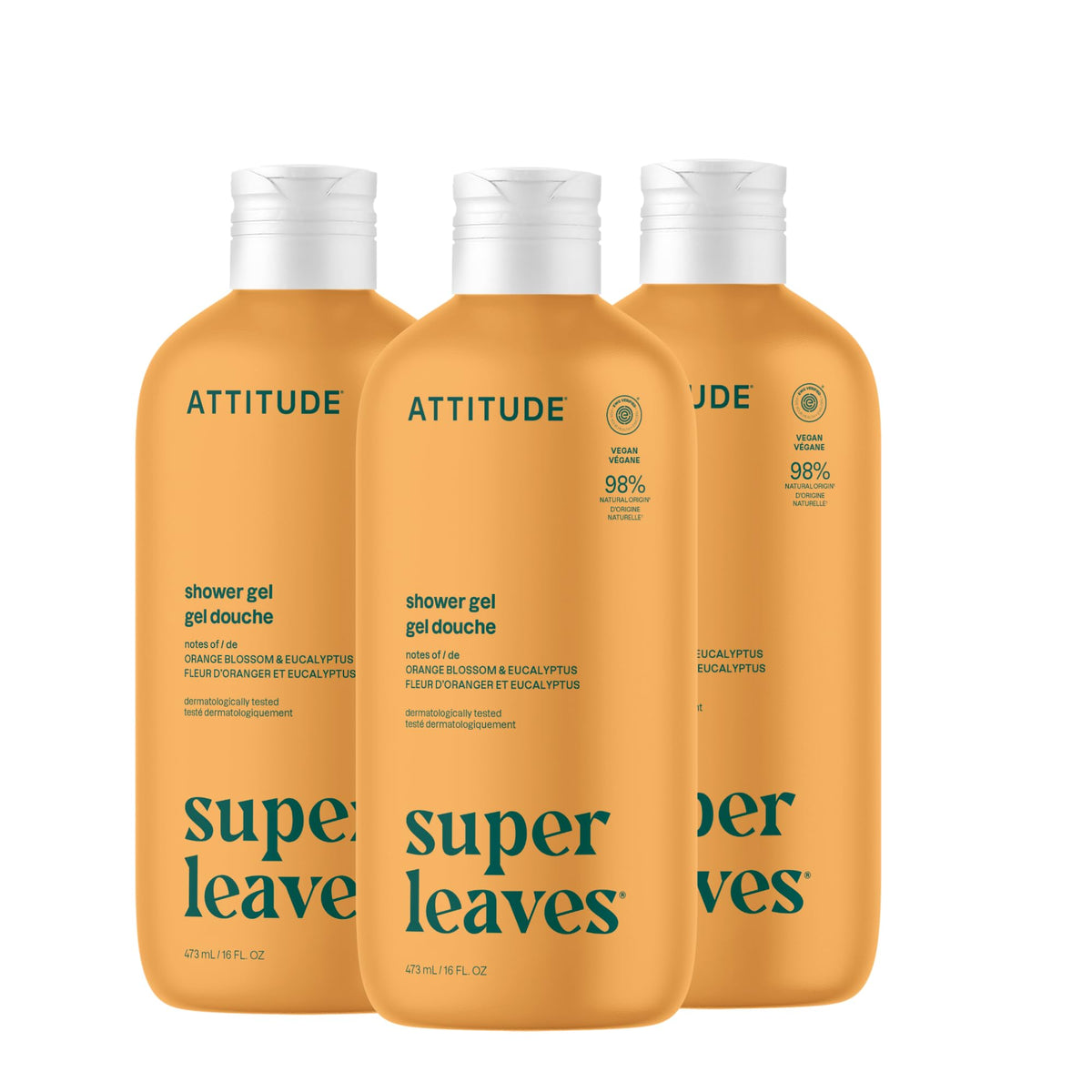 ATTITUDE Body Wash, EWG Verified Shower Gel, Dermatologically Tested, Plant and Mineral-Based, Vegan Personal Care Products, Coconut & Wild Berries Scent, Bulk Refill, 67.6 Fl Oz