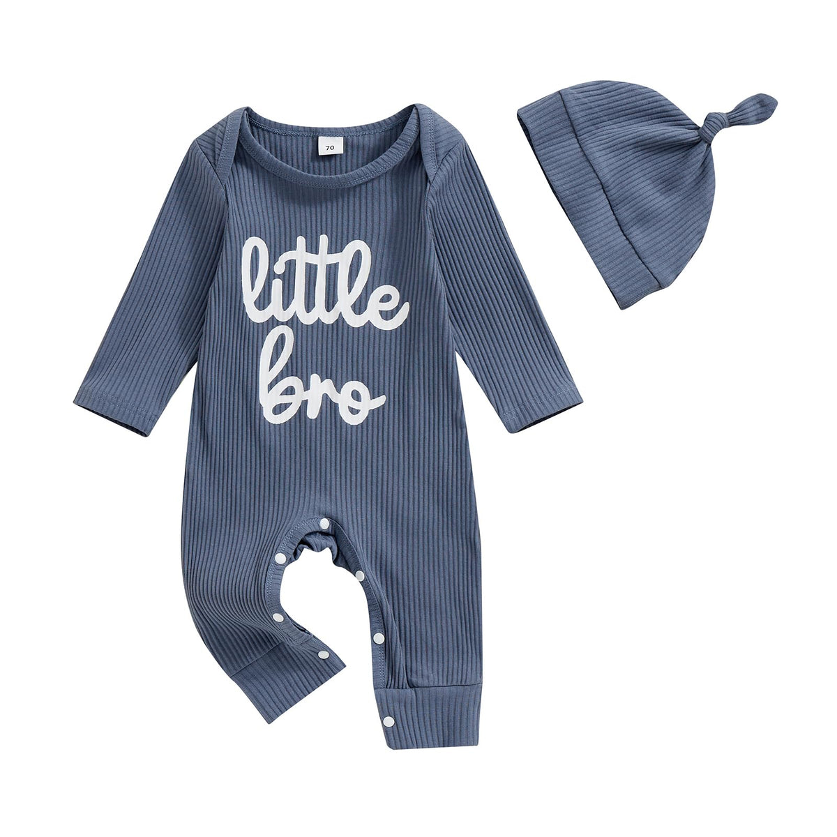 Fernvia Newborn Baby Boy Clothes Letters Print Bodysuit 3 6 9 12 18 Months Long Sleeve Jumpsuit with Hat 2PCS Outfits Set (F Red, 3-6 Months)