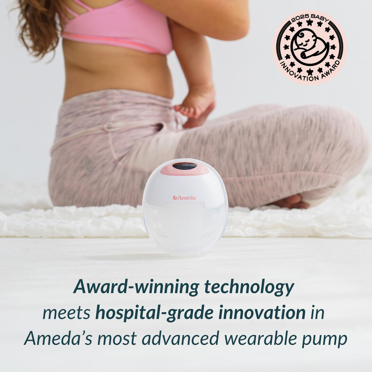 Ameda GLO Wearable Breast Pump | Hands-Free | Hospital Grade | Portable