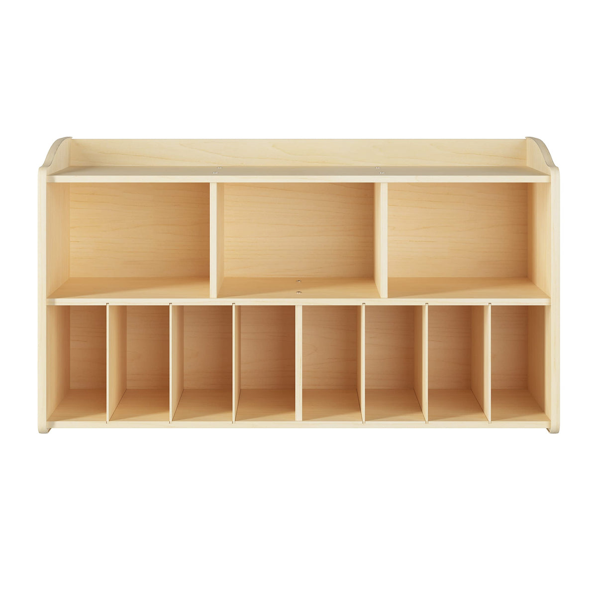 Foundations Wall-Mounted Diaper Organizer for Daycares, Natural