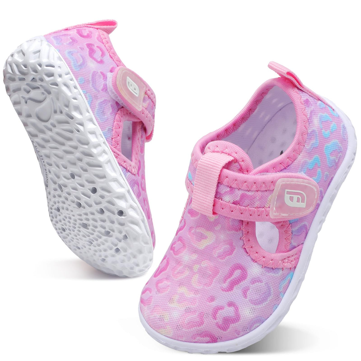 JOINFREE Toddler Boys Girls Shoes Running Walking Sports Sneaker Slip-on Beach Sandals Light Pink 12-18 Months