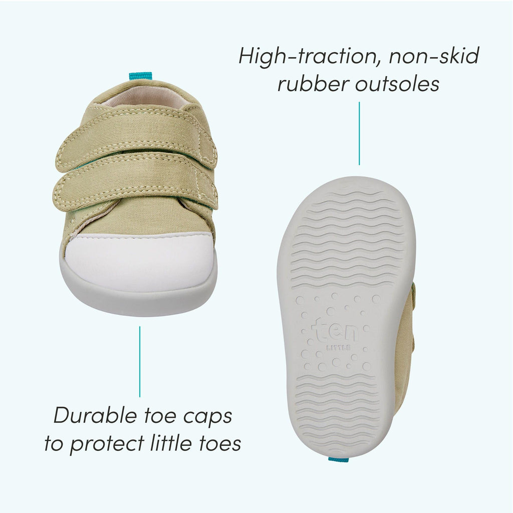Ten Little First Walker Baby Walking Shoes, APMA-Accepted Cotton Sneakers
