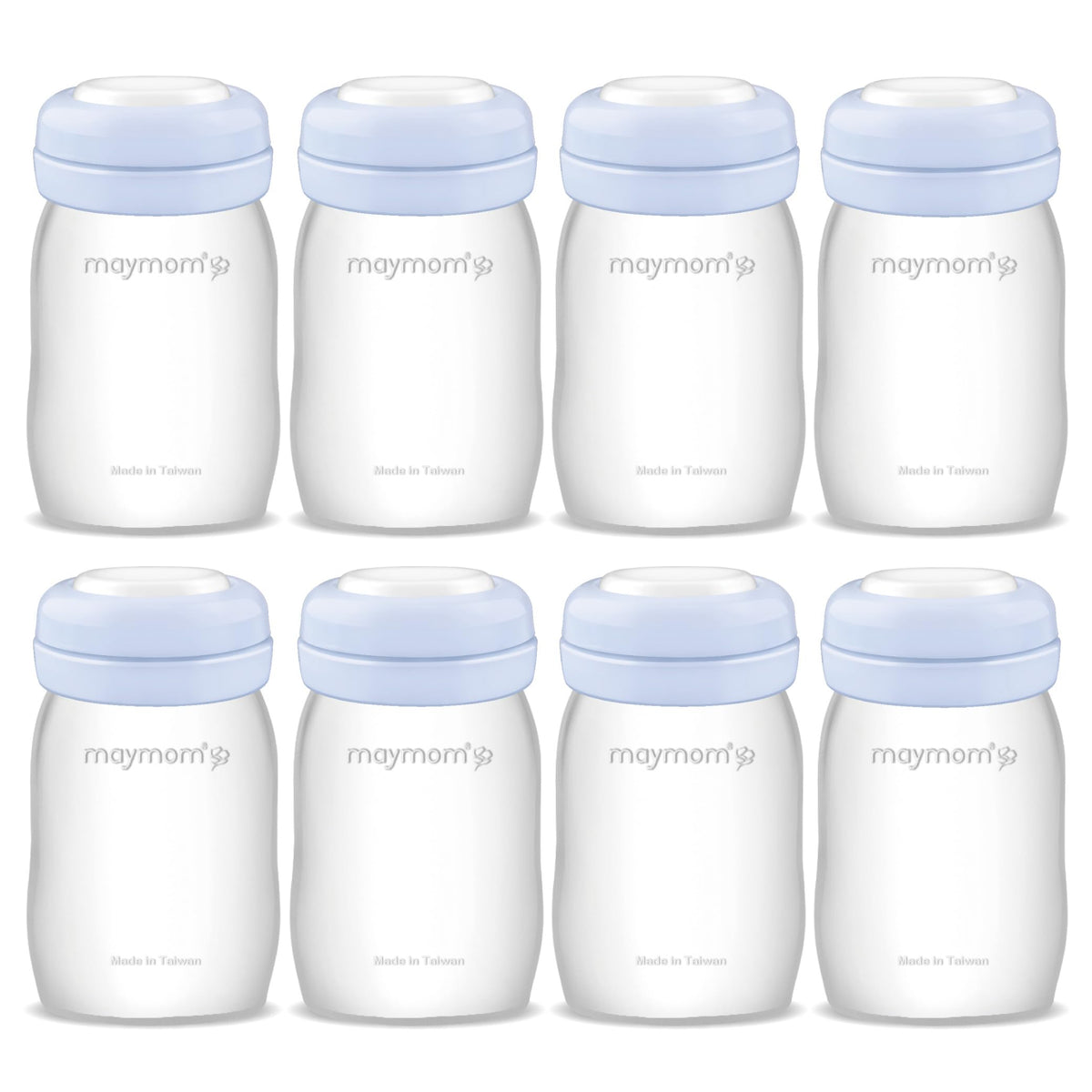 Maymom Wide-Mouth Milk Storage Collection Bottle with Dome Cap, Bottle Top, SureSeal Disk; Compatiable with Spectra S1 S2 Bottles; Compatible with Lansinoh Nipple (4.7oz/140mL, 2pc & 9oz/280mL, 2pc)