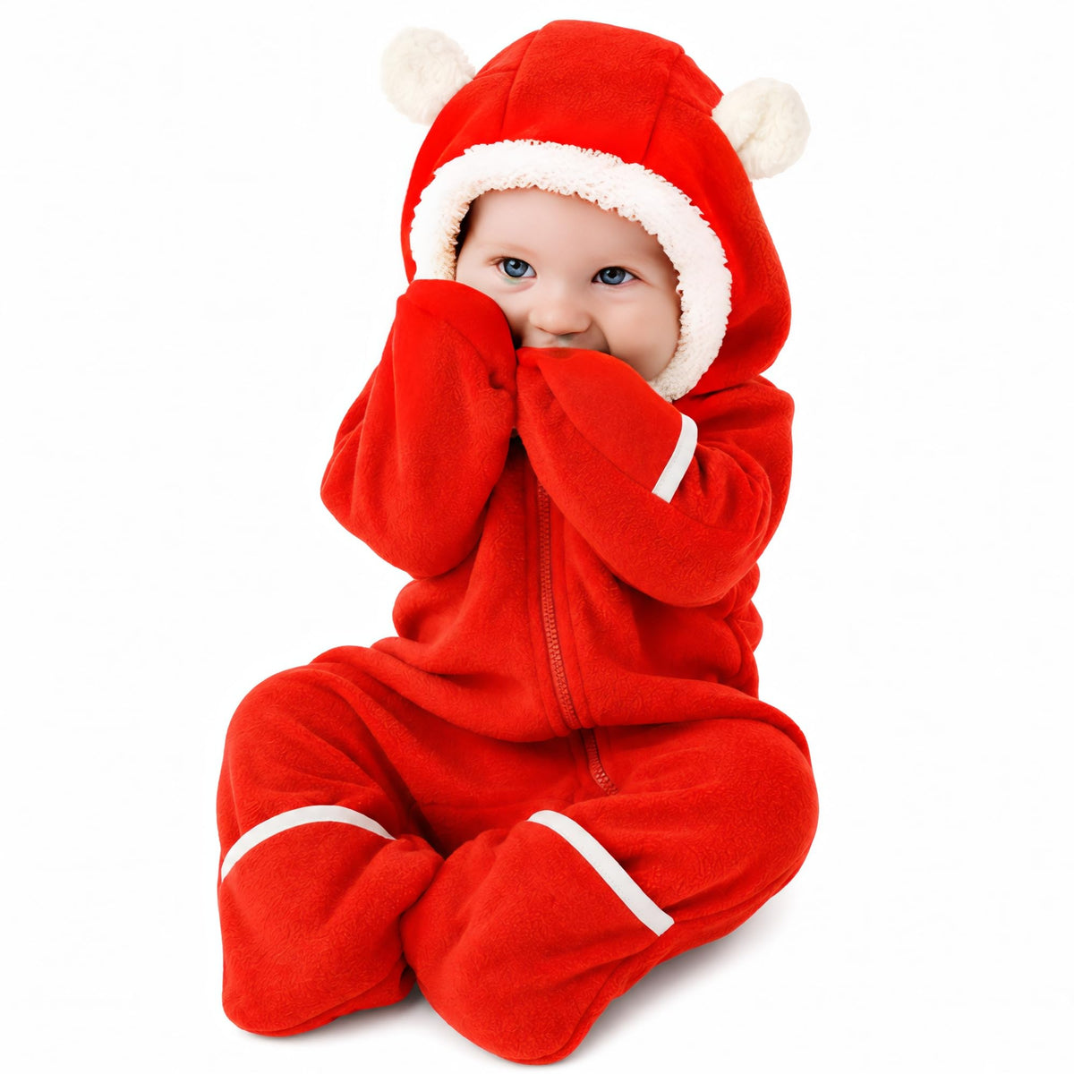 Cuddle Club Fleece Baby Bunting Bodysuit Hoodie, Newborn - 5T