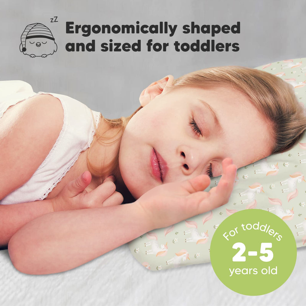 Toddler Pillow with Pillowcase, 13x18 My Little Dreamy Pillow (Grace)