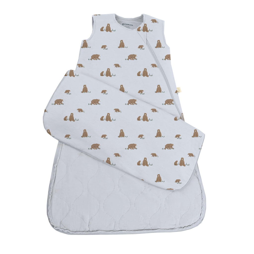 GUNAMUNA Sleep Sacks for Babies Toddlers and Newborns, Easy Changing Diaper Zipper, 2.5 TOG, Sage, 24-36 Months