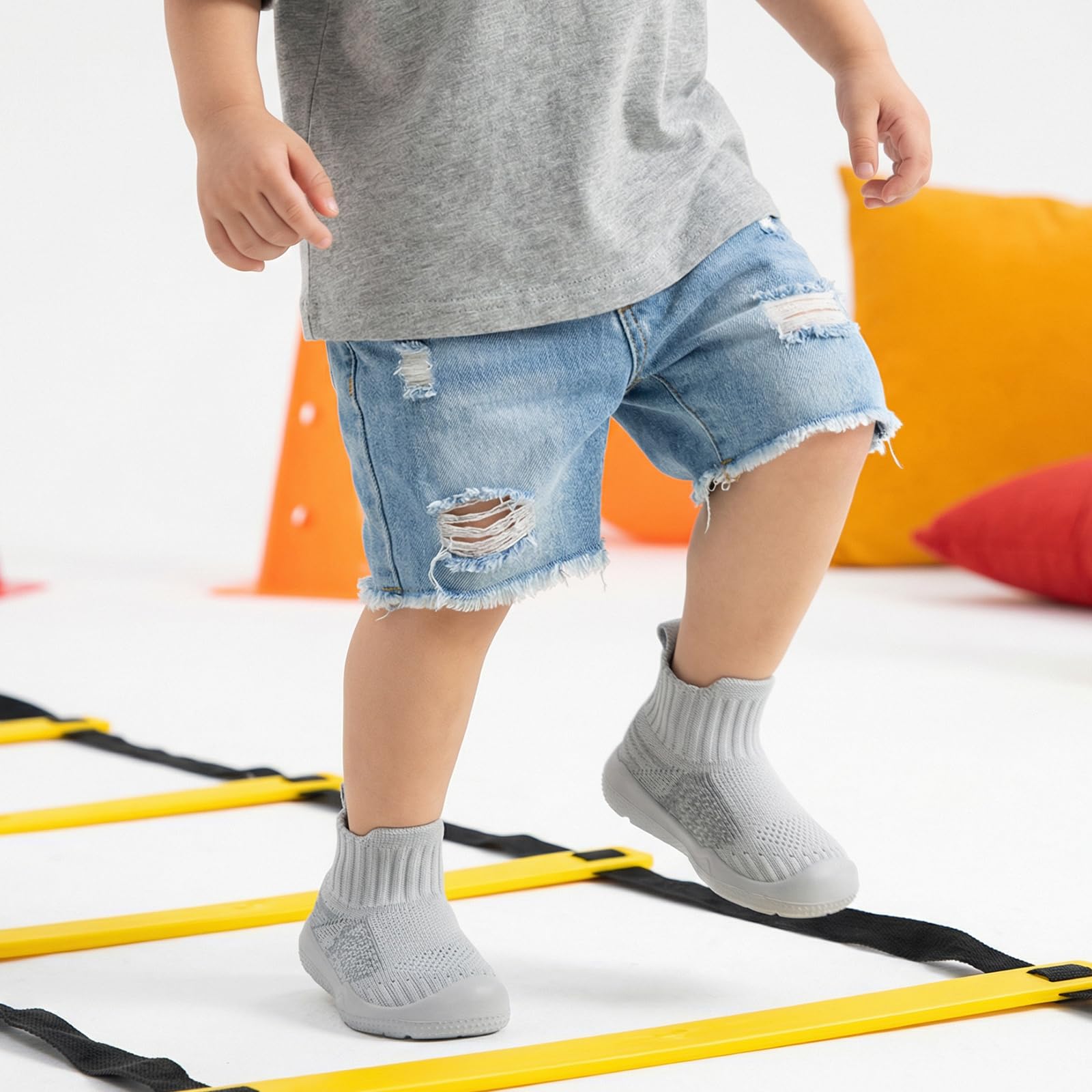 MORENDL Toddler Sock Shoes Baby Walking Shoes Infant Slippers Boys & Girls Non-Slip Sneakers