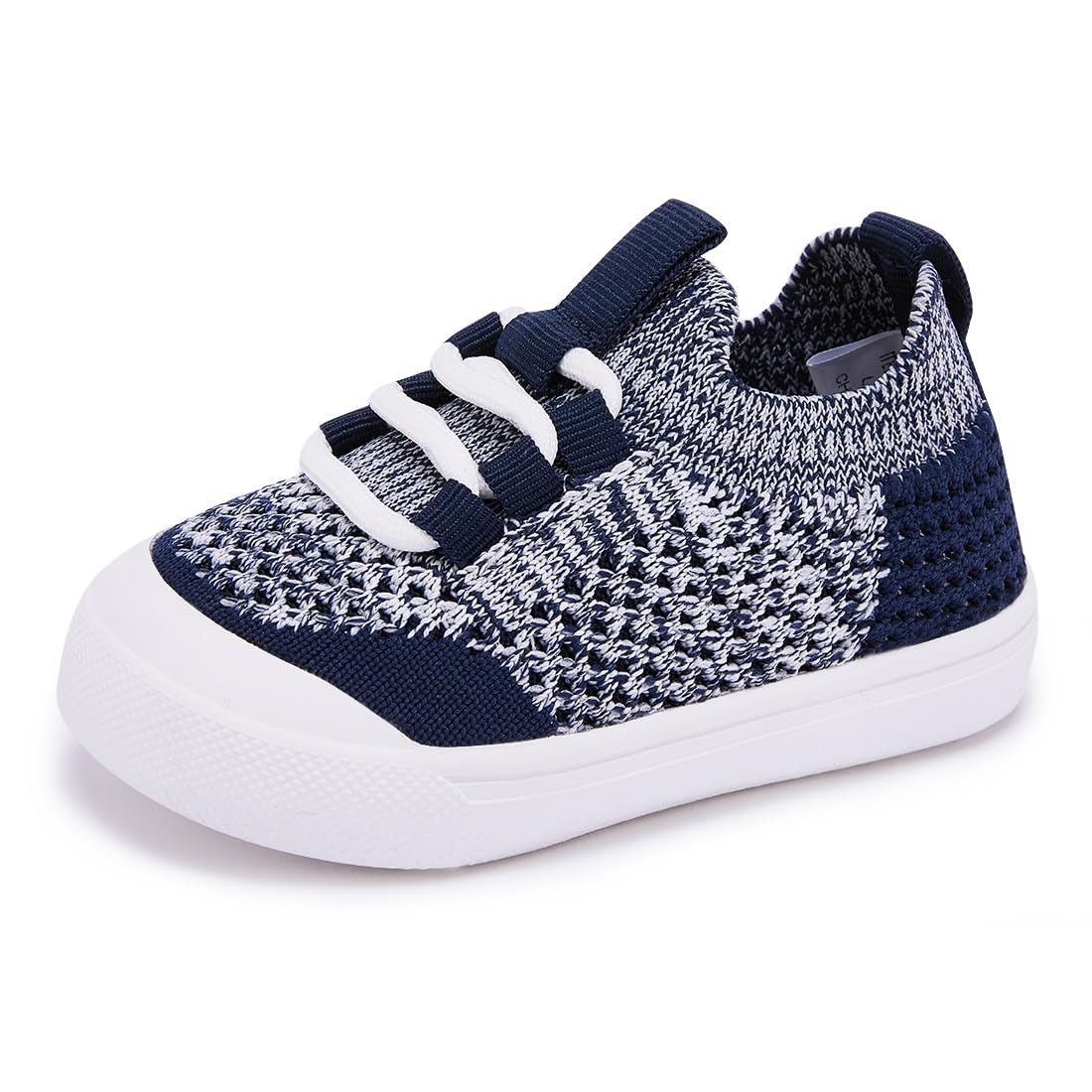 BMCiTYBM Toddler Walking Shoes Baby Boy Girl Barefoot Sneakers Navy Size 8