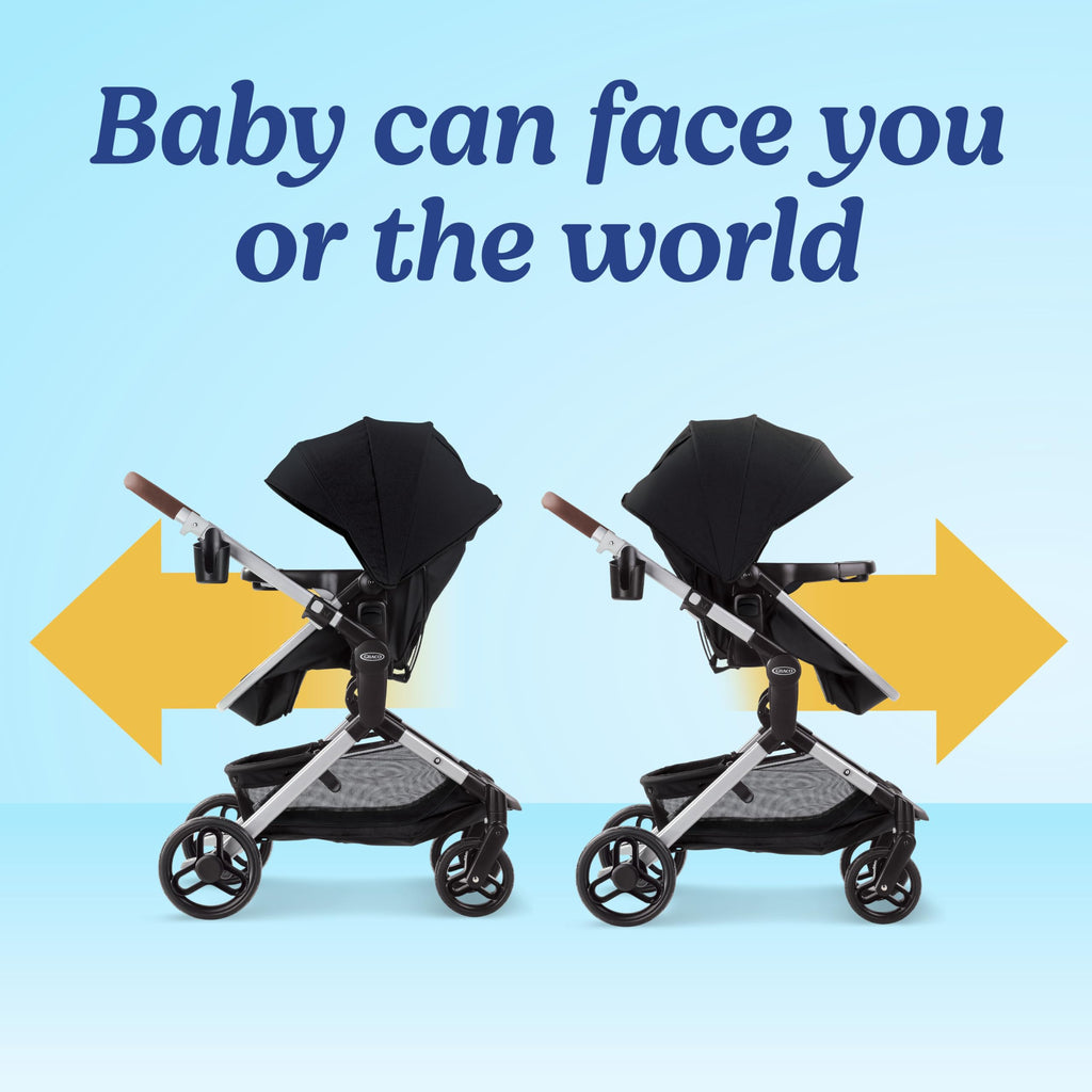Graco Modes Nest Travel System, 3-in-1 Car Seat & Stroller Combo, Bayfield