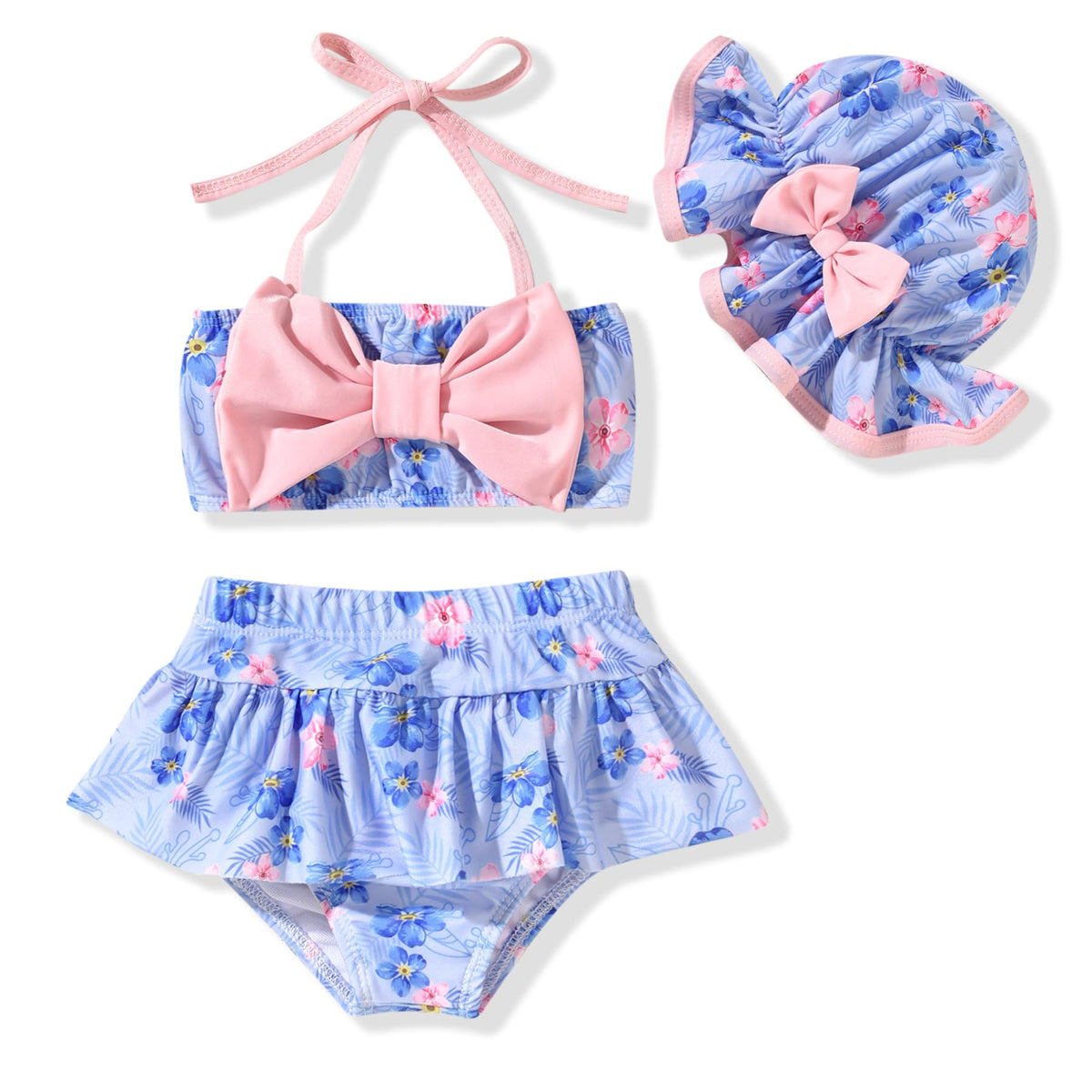Little Baby Girls Swimsuit Cow Bikini Two Pieces Bathing Suit Swimwear Summer Beach Set 18-24 Months