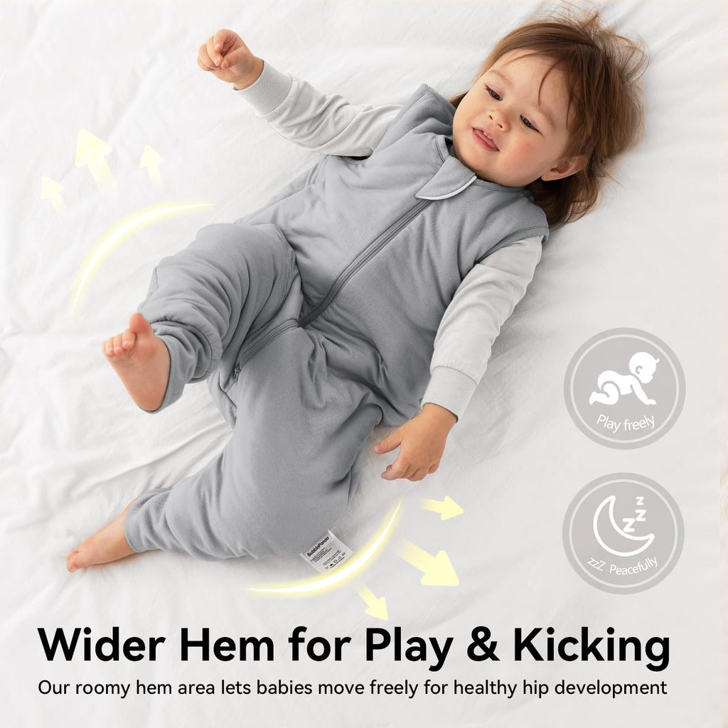 Rayon Made from Bamboo 0.5 TOG Summer Toddler Sleep Sack with Feet 3T-4T