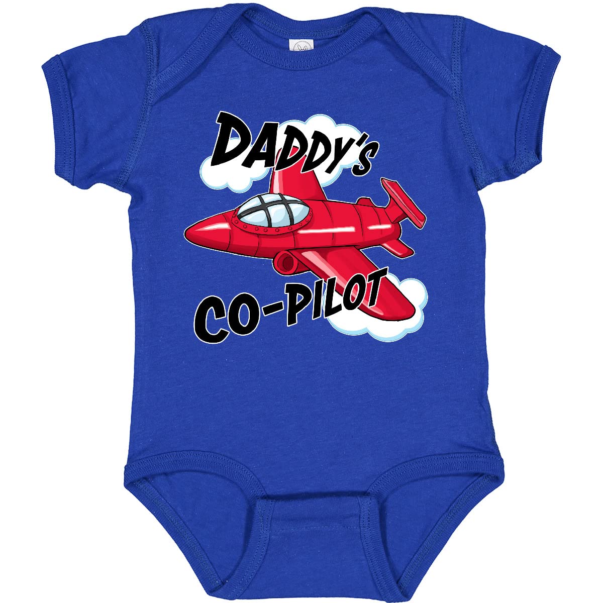 inktastic Daddys Co-Pilot for Fathers Day Baby Bodysuit 6 Months Royal Blue 2a3b6