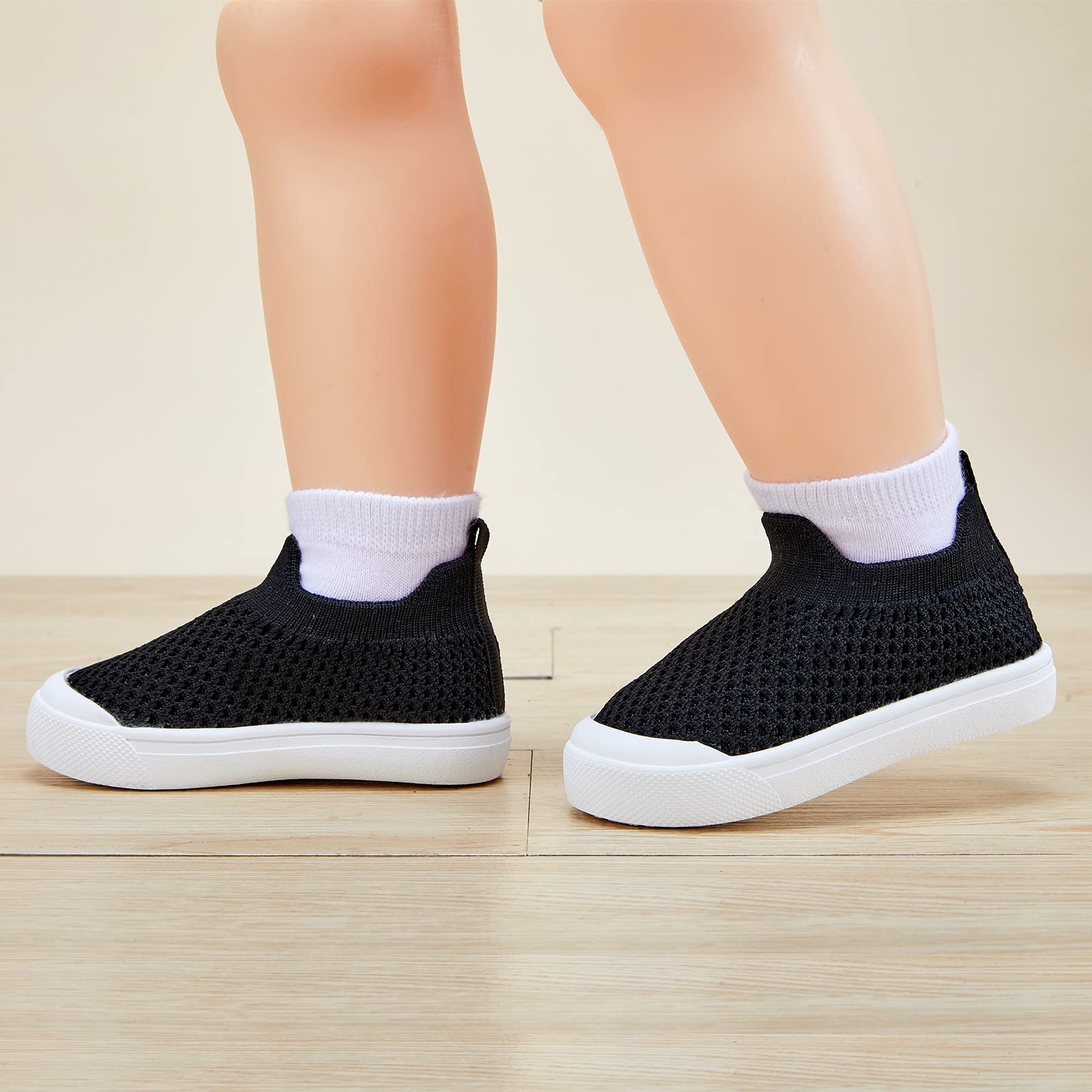 BMCiTYBM Baby Walking Shoes First Infant Sneakers Black Size 12-18 Months