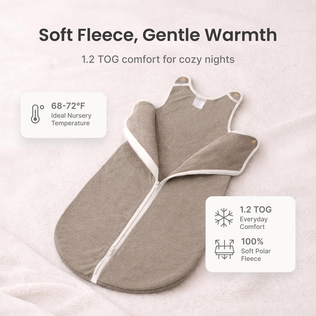 Baby Deedee Sleep Nest Fleece - Fleece Sleep Sack 1.2 TOG 0-6M Navy