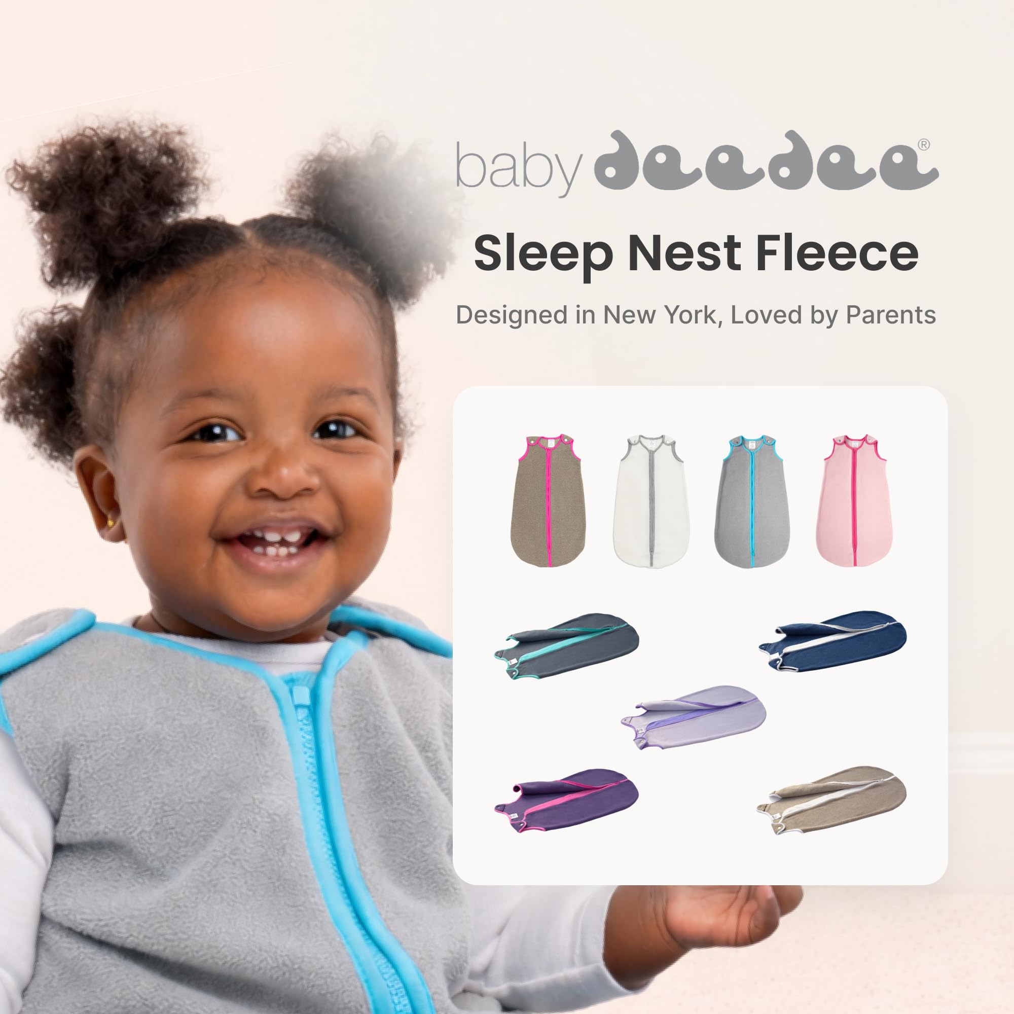 Baby Deedee Sleep Nest Fleece - Fleece Sleep Sack 1.2 TOG 6-18M Lake Green