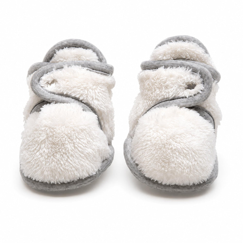 baby deedee Baby Booties Crib Shoe, Ivory, 12 Months Unisex Infant, (B1201)