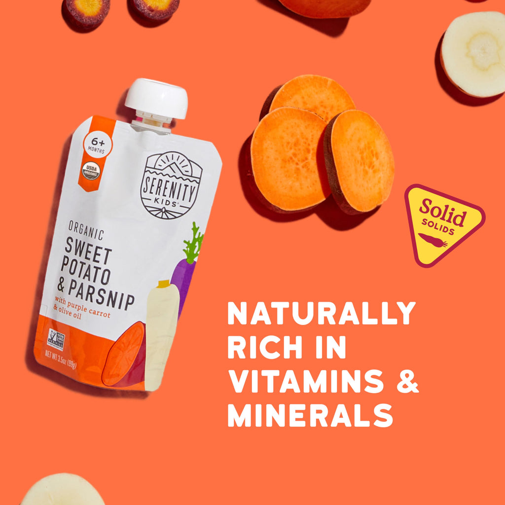 Serenity Kids Organic Baby Food Pouches, No Added Sugar, 3.5 Oz, 12 Pack