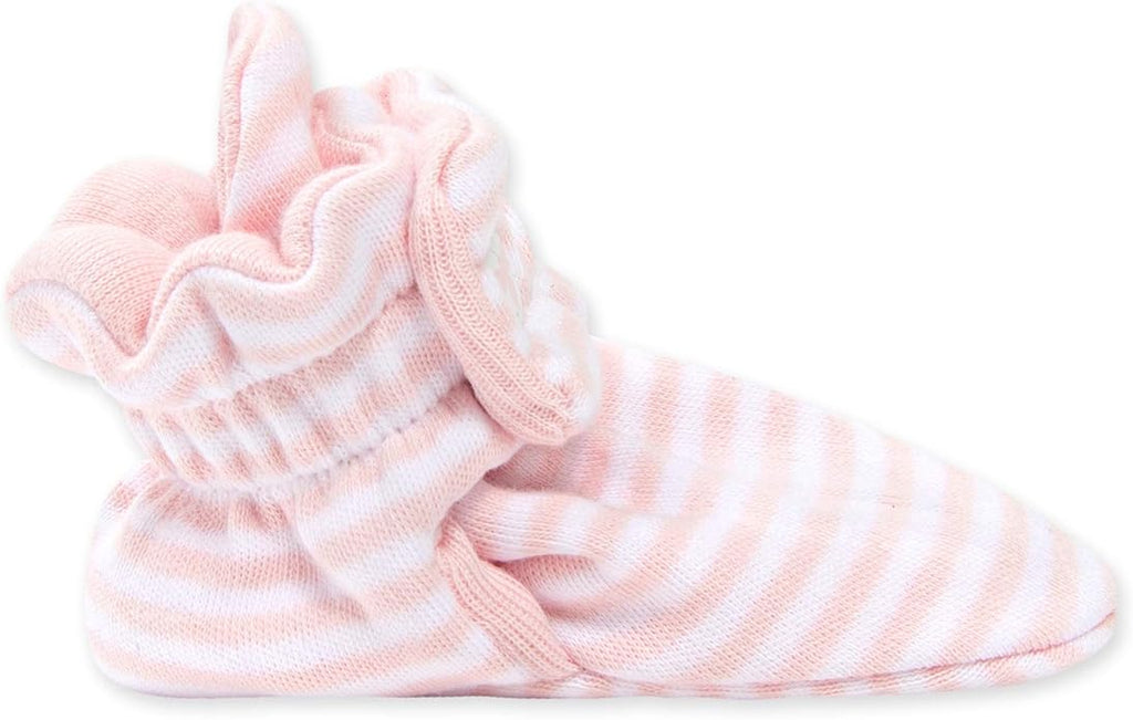 Burt's Bees Baby Unisex Booties Organic Cotton Newborn Essentials Shoes for Infants