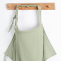 Blissful Diary Muslin Nursing Cover for Breastfeeding, Breathable Breastfeeding Cover up with Arch Neckline for Women, Nursing Apron(Sage Green)