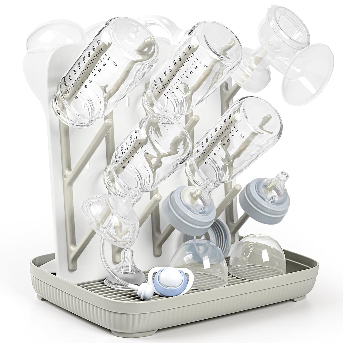 Termichy Baby Bottle Drying Rack：Large Vertical Space Saver for Countertop