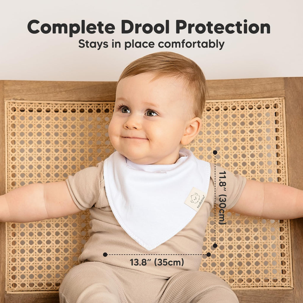 8pk Organic Baby Bandana Bibs for Drooling and Teething (Daybreak)