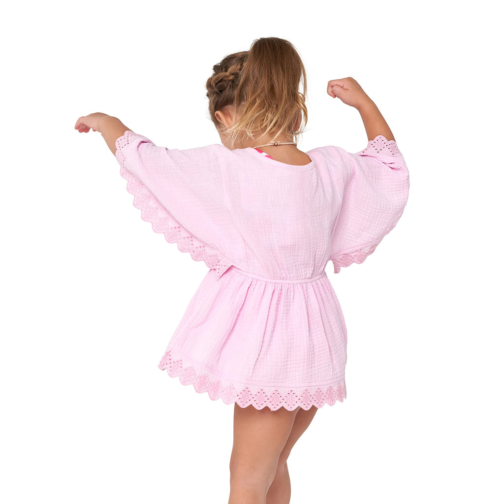 Gerber Baby Girls Toddler Kaftan Swimwear Cover Up, Light Pink, 3-6 Months US