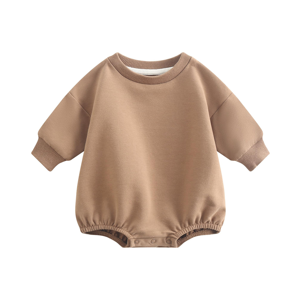 Bafeicao Baby Boy Girl Sweatshirt Romper Bubble Romper,Apricot,3-6M