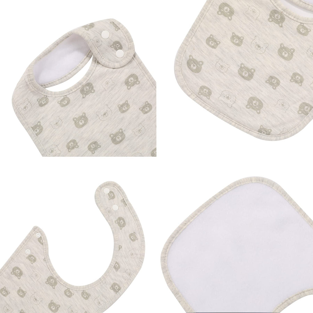 Gelisite 7 Pack Baby Cotton Absorbent Bibs for Drooling Teething