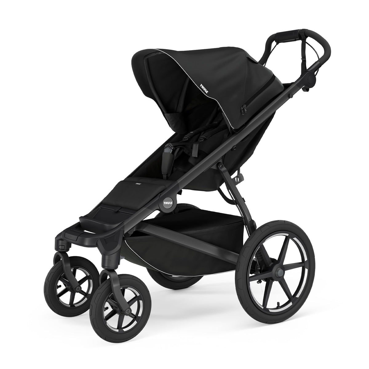 Thule Urban Glide 4-Wheel Single Child All-Terrain Stroller, Lightweight, Air-Filled Tires & Suspension, Twist Hand Brake