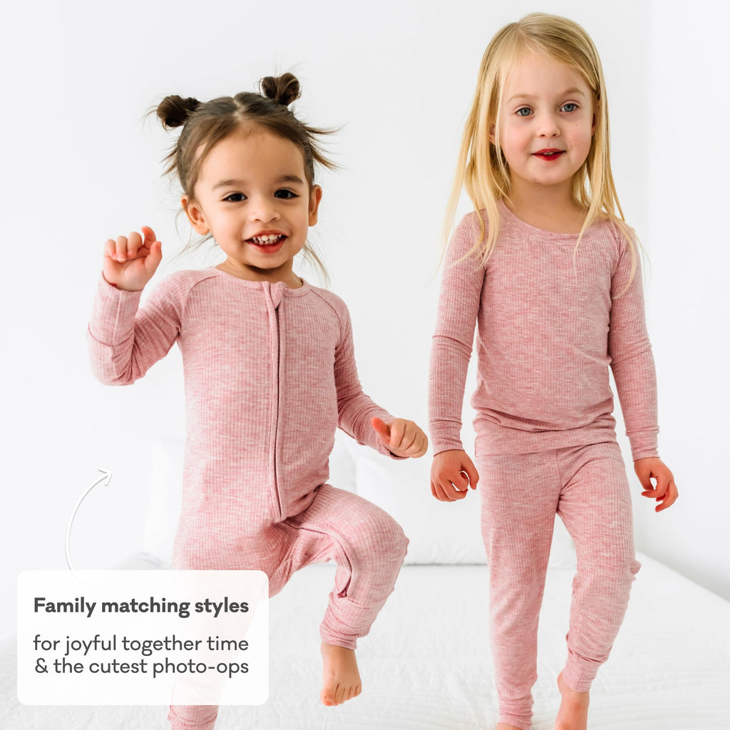 Little Sleepies Baby Pajamas, Heather Mauve, 12-18M