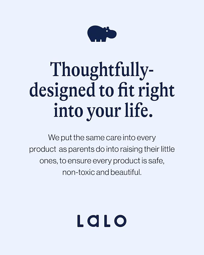 Lalo Big Bites Kids Dinnerware Full Set - Dishwasher Safe, BPA Free, Kids Tableware Set - Includes Stackable Bowl, Plate, Utensils & Cup - 7 Pieces - Lavender