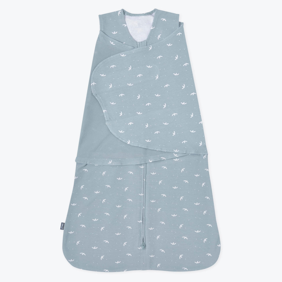 HALO 100% Cotton Sleepsack Swaddle, 3-Way Adjustable Wearable Blanket, TOG 1.5, Space, Small, 3-6 Months