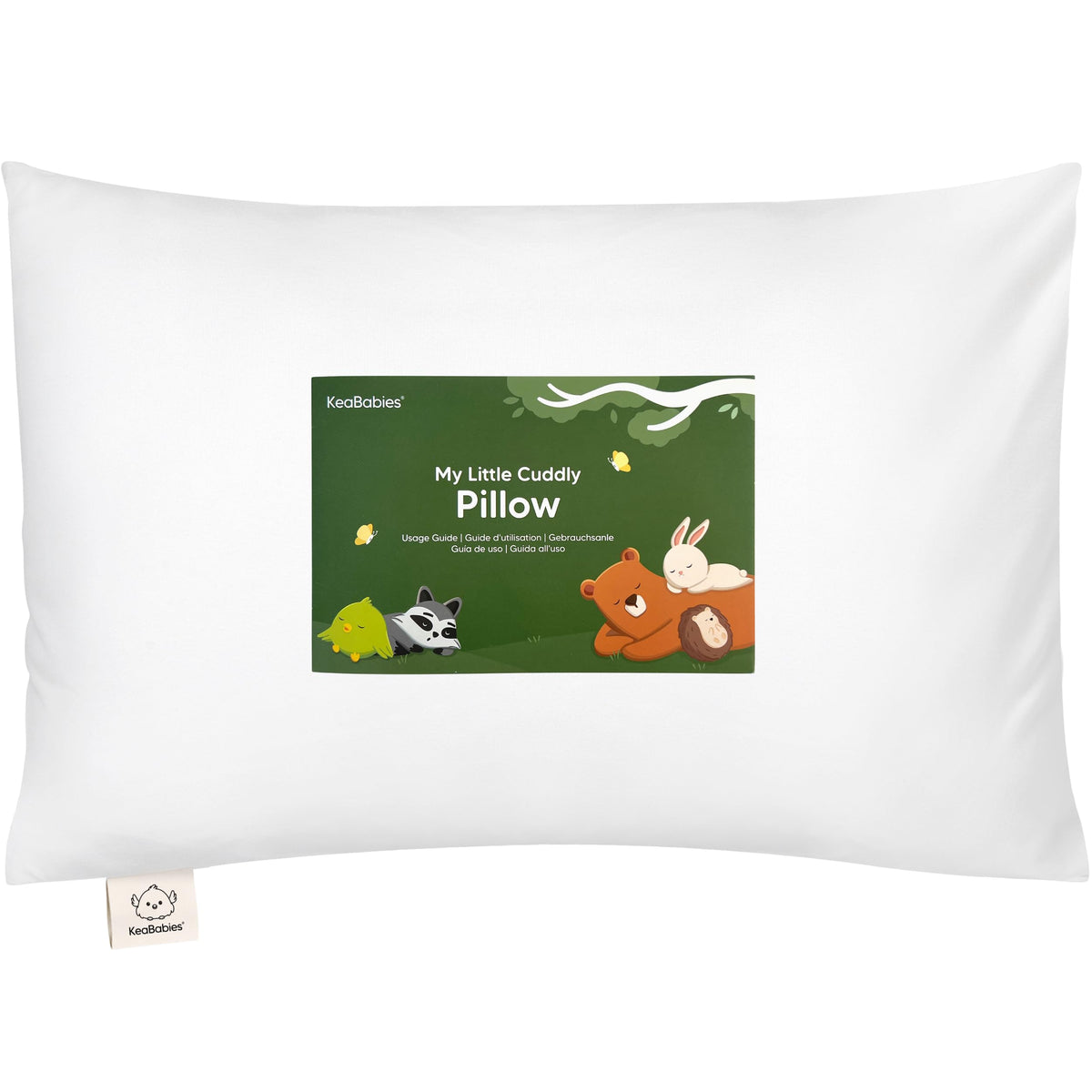 KeaBabies Toddler Pillow with Pillowcase, 13x18 Kids Pillows (Bumble Bear)