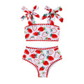 YOUNGER TREE Toddler Girls Two Pieces Swimsuit Color Block Stripe Swimwear Summer Beach Bathing Suit