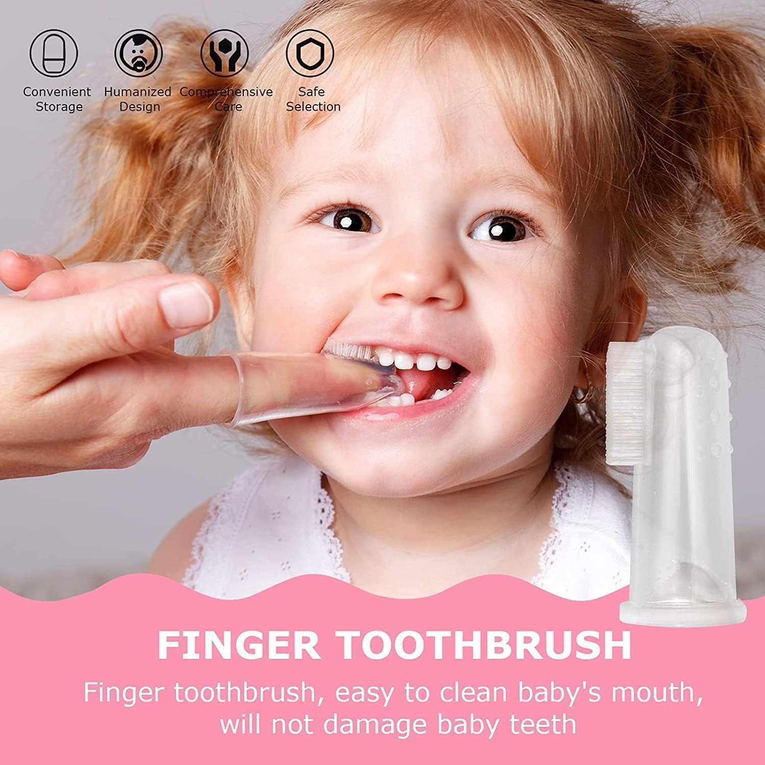 Baby Healthcare and Grooming Kit, 20 in 1 Portable Baby Safety Care Set with Hair Brush Comb Nasal Aspirator Electric Nail Trimmer Set Baby Essentials kit for Newborn Boys Girls (Pink)