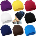 DRESHOW BQUBO 8 Pack Unisex Baby Beanie Hat Infant Toddler Kid Hats Baby Soft Cute Knit Cap Nursery Beanie