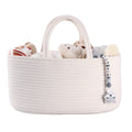 XUANGUO Large Pink Cotton Rope Baby Diaper Caddy Organizer Basket for Girls